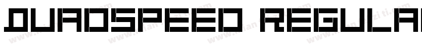 QuadSpeed Regular字体转换